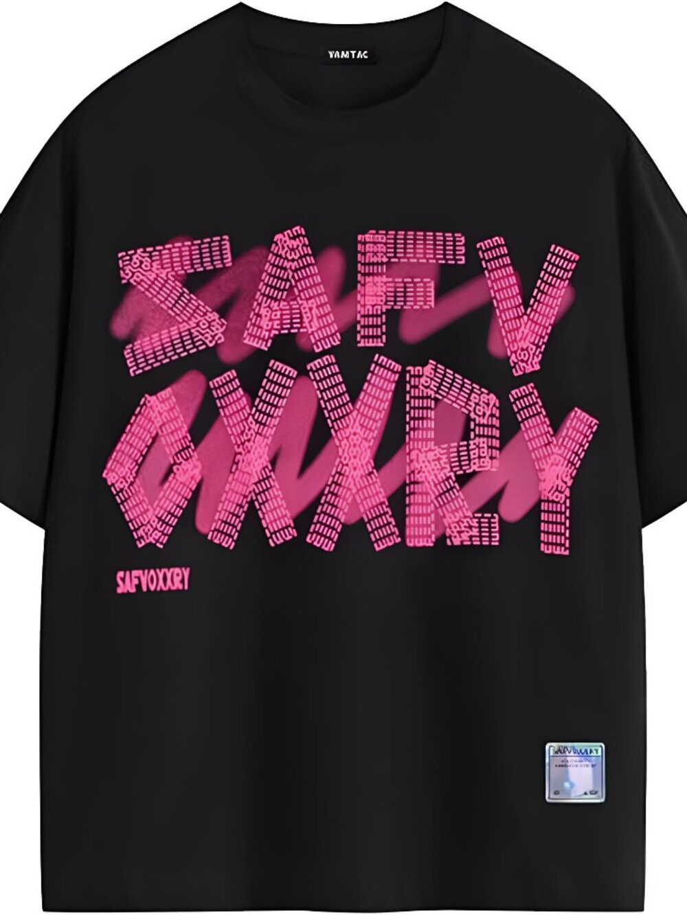 Men's Oversized Letter Graphic T Shirt Y2K Vintage Tee Loose fit Urban Tee - A2